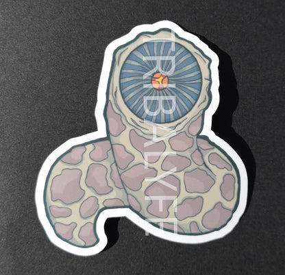 Great Sandworm Shai-Hulud Dark Edition Vinyl Sticker - Dune Chibi / Anime Art