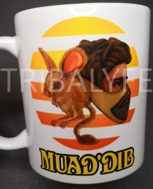 Frank Herbert's Dune Ceramic Mug Featuring Paul "Muad'Dib" Atreides & The Desert Mouse