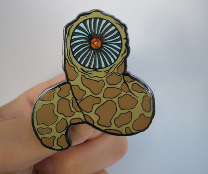 Great Sandworm Shai-Hulud Custom Enamel Pin - Dune - Chibi / Anime Art